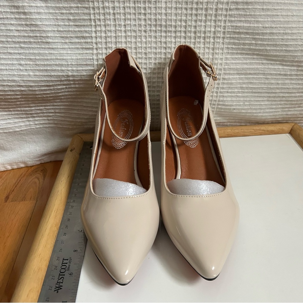 Sleek Cream Women's Heels